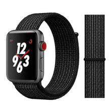 Load image into Gallery viewer, Nylon Sport Loop Soft Strap for Apple Watch 4/3/2/1 Breathable Replacement Watchbands For Apple Watch Band 38mm/40mm/42 mm/44 mm
