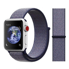 Load image into Gallery viewer, Nylon Sport Loop Soft Strap for Apple Watch 4/3/2/1 Breathable Replacement Watchbands For Apple Watch Band 38mm/40mm/42 mm/44 mm