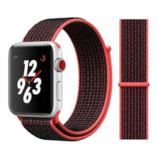 Load image into Gallery viewer, Nylon Sport Loop Soft Strap for Apple Watch 4/3/2/1 Breathable Replacement Watchbands For Apple Watch Band 38mm/40mm/42 mm/44 mm