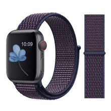 Load image into Gallery viewer, Nylon Sport Loop Soft Strap for Apple Watch 4/3/2/1 Breathable Replacement Watchbands For Apple Watch Band 38mm/40mm/42 mm/44 mm