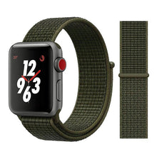 Load image into Gallery viewer, Nylon Sport Loop Soft Strap for Apple Watch 4/3/2/1 Breathable Replacement Watchbands For Apple Watch Band 38mm/40mm/42 mm/44 mm