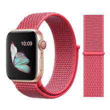 Load image into Gallery viewer, Nylon Sport Loop Soft Strap for Apple Watch 4/3/2/1 Breathable Replacement Watchbands For Apple Watch Band 38mm/40mm/42 mm/44 mm