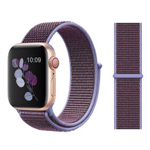 Load image into Gallery viewer, Nylon Sport Loop Soft Strap for Apple Watch 4/3/2/1 Breathable Replacement Watchbands For Apple Watch Band 38mm/40mm/42 mm/44 mm