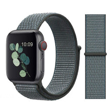 Load image into Gallery viewer, Nylon Sport Loop Soft Strap for Apple Watch 4/3/2/1 Breathable Replacement Watchbands For Apple Watch Band 38mm/40mm/42 mm/44 mm