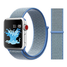 Load image into Gallery viewer, Nylon Sport Loop Soft Strap for Apple Watch 4/3/2/1 Breathable Replacement Watchbands For Apple Watch Band 38mm/40mm/42 mm/44 mm