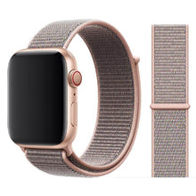 Load image into Gallery viewer, Nylon Sport Loop Soft Strap for Apple Watch 4/3/2/1 Breathable Replacement Watchbands For Apple Watch Band 38mm/40mm/42 mm/44 mm