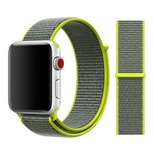 Load image into Gallery viewer, Nylon Sport Loop Soft Strap for Apple Watch 4/3/2/1 Breathable Replacement Watchbands For Apple Watch Band 38mm/40mm/42 mm/44 mm