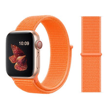 Load image into Gallery viewer, Nylon Sport Loop Soft Strap for Apple Watch 4/3/2/1 Breathable Replacement Watchbands For Apple Watch Band 38mm/40mm/42 mm/44 mm